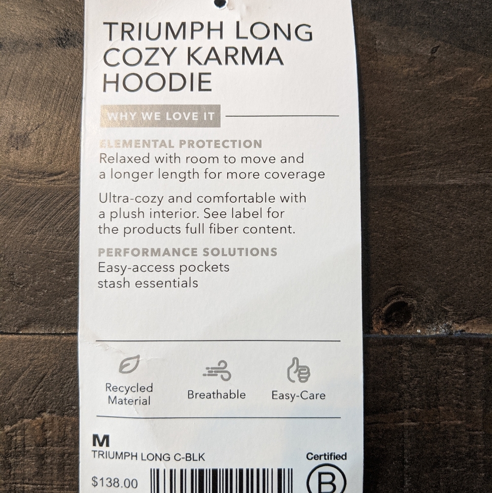 Athleta long black sweatshirt/jacket M - Picture 12 of 13